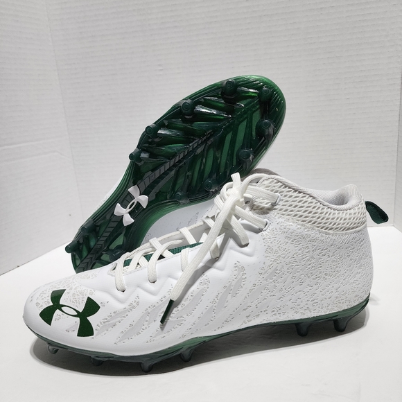 Men Under Armour Spotlight UA 4D Foam Football Cleats White 3023963-104 Size 11 main image 9